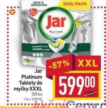 Billa Jar platinum tablety do myčky xxxl 125 ks nabídka