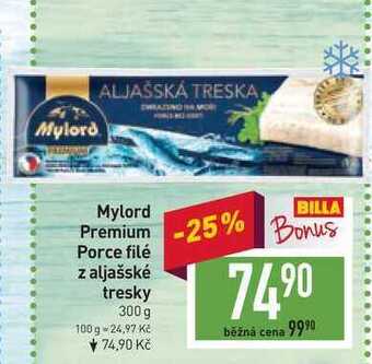 Billa Mylord premium porce filé z aljašské tresky 300 g nabídka