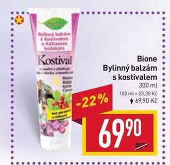 Billa Bione bylinný balzám s kostivalem 300 ml nabídka