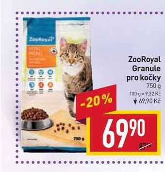 Billa Zooroyal granule pro kočky 750 g nabídka
