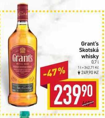 Billa Grant's skotská whisky 0,7l nabídka