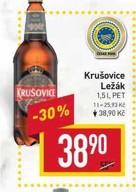 Billa Krušovice ležák 1,5l, pet nabídka