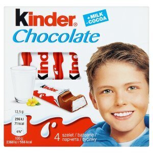 CBA Kinder chocolate tyčinky z mléčné čokolády s mléčnou náplní 50g nabídka