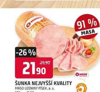 Trefa Šunka nejvyšší kvality 100g nabídka