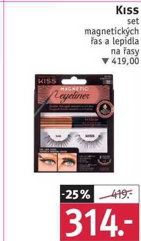 Rossmann Kiss set magnetických řas a lepidla na řasy nabídka