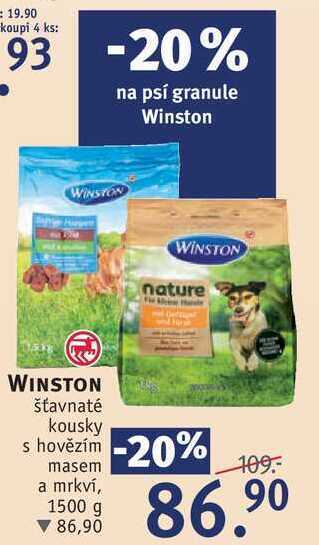 Winston šťavnaté kousky, 1500 g