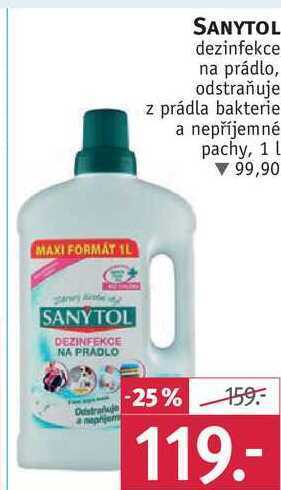 Rossmann Sanytol dezinfekce na prádlo, 1 l nabídka