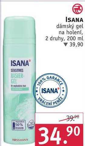 Rossmann Isana dámský gel na holení, 200 ml nabídka