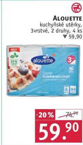 Rossmann Alouette kuchyňské utěrky, 4 ks nabídka