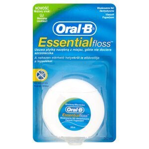 Rossmann Oral-b essential floss voskovaná dentální niť s mentolovou příchutí 50m nabídka