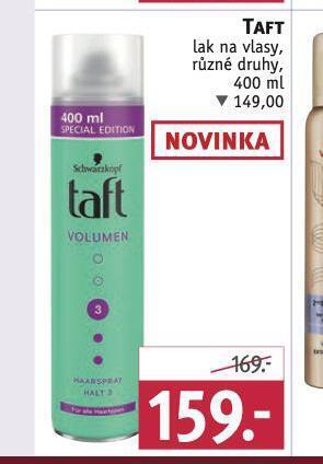 Rossmann Taft lak na vlasy nabídka
