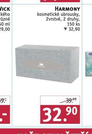 Rossmann Harmony kosmetické ubrousky nabídka