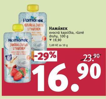 Rossmann Hamánek ovocná kapsička nabídka