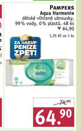 Rossmann Pampers dětské vlhčené ubrousky nabídka