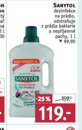 Rossmann Sanytol dezinfekce na prádlo nabídka