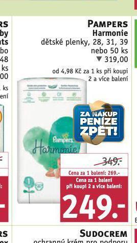 Rossmann Pampers pleny nabídka