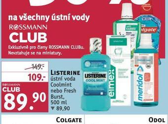 Rossmann Listerine ústní voda nabídka