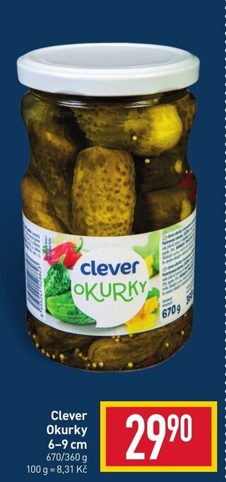 Billa Clever Okurky 6-9 cm nabídka