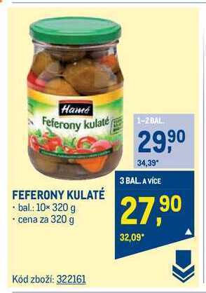 Makro Hamé feferony kulaté 320 g nabídka
