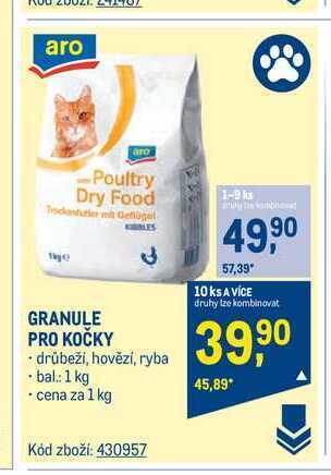 Makro Aro granule pro kočky 1 kg nabídka