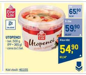Makro Fine life utopenci 500 g nabídka