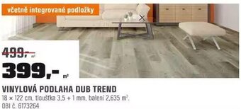 OBI VINYLOVÁ PODLAHA DUB TREND nabídka