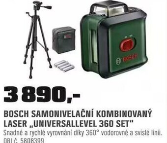 OBI BOSCH SAMONIVELAČNÍ KOMBINOVANÝ LASER ,,UNIVERSALLEVEL 360 SET nabídka