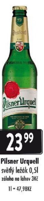 Qanto Pilsner Urquell světlý ležák 0,5L nabídka