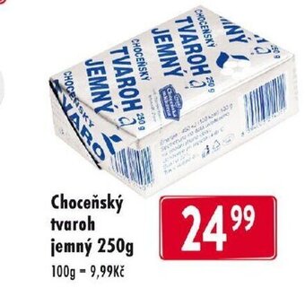 Qanto Choceňský tvaroh jemný 250g nabídka