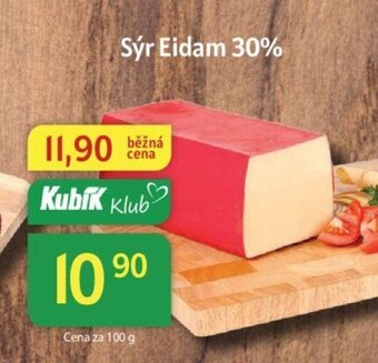 Kubík potraviny Sýr Eidam 30% nabídka