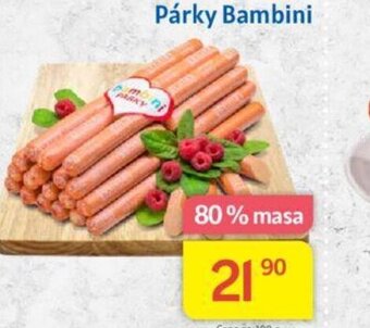 Kubík potraviny Párky Bambini nabídka