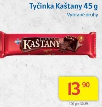 Kubík potraviny Tyčinka Kaštany 45 g nabídka