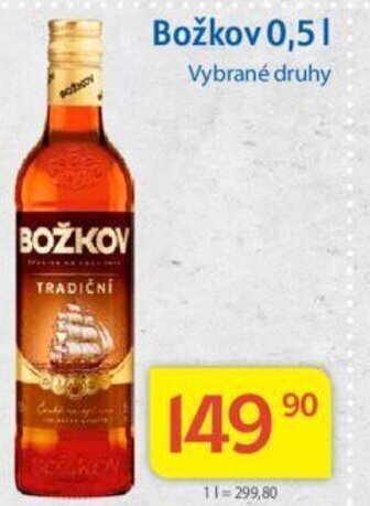 Kubík potraviny Božkov 0,5 L nabídka