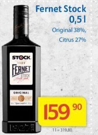Kubík potraviny Fernet Stock 0.5 L nabídka