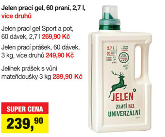 Šlak Jelen prací gel, 60 praní, 2,7 l nabídka