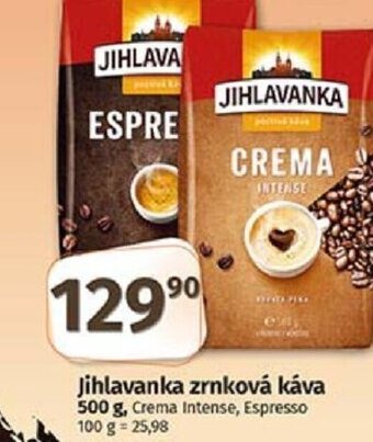 Coop Jihlavanka zrnková káva 500 g nabídka