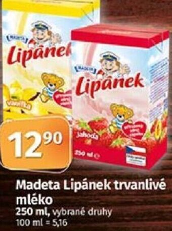 Coop Madeta Lipánek trvanlivé mléko nabídka