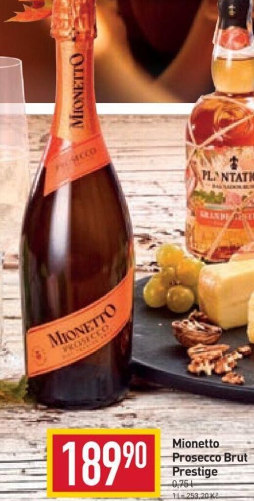 Billa Mionetto Prosecco Brut Prestige 0,75L nabídka