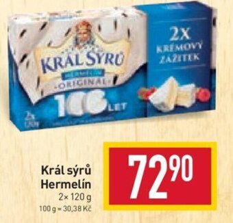 Billa Král sýrů Hermelín nabídka