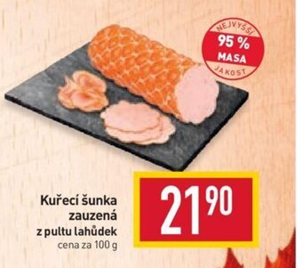 Billa Kuřecí šunka zauzená z pultu lahůdek nabídka