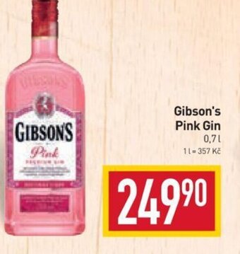 Billa Gibson's Pink Gin nabídka