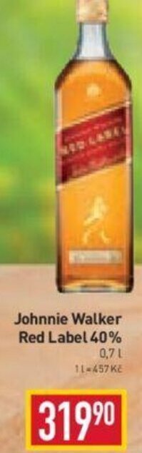 Billa Johnnie Walker Red Label 40% nabídka