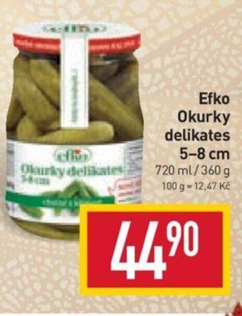 Billa Efko Okurky delikates 5-8 cm nabídka