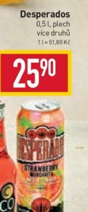 Billa Desperados 0.5 L nabídka
