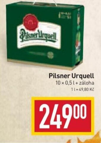 Billa Pilsner Urquell nabídka