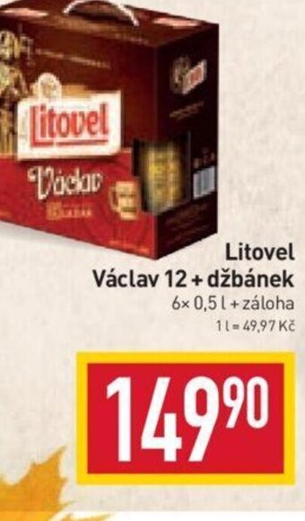 Billa Litovel Václav 12+ džbánek 6x 0,5 L nabídka