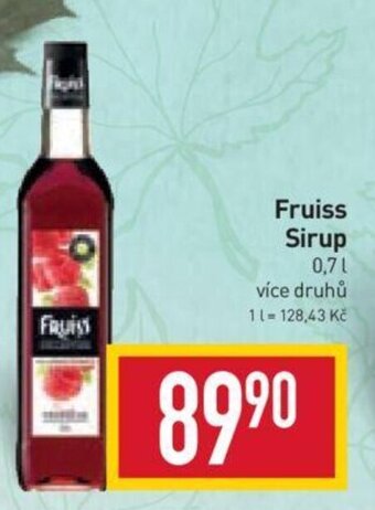 Billa Fruiss Sirup 0,7L nabídka