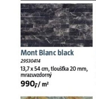 Obklady-imitace kamene z betonu Mont Blanc black