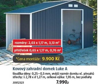 Bauhaus Kovový zahradní domek Luke A nabídka