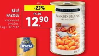 Lidl BÍLÉ FAZOLE nabídka